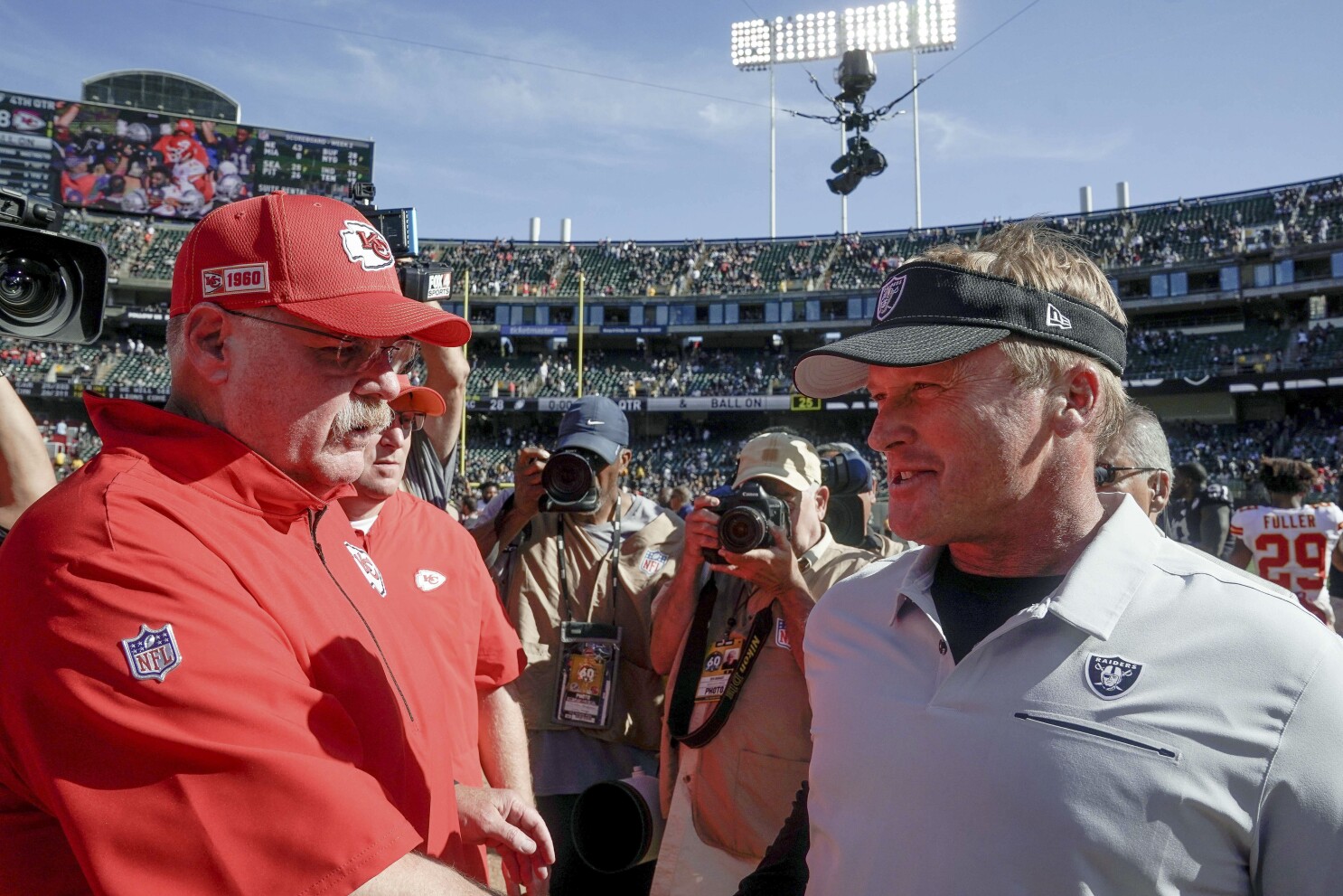 Andy Reid explains why Jon Gruden visited Chiefs Training Camp